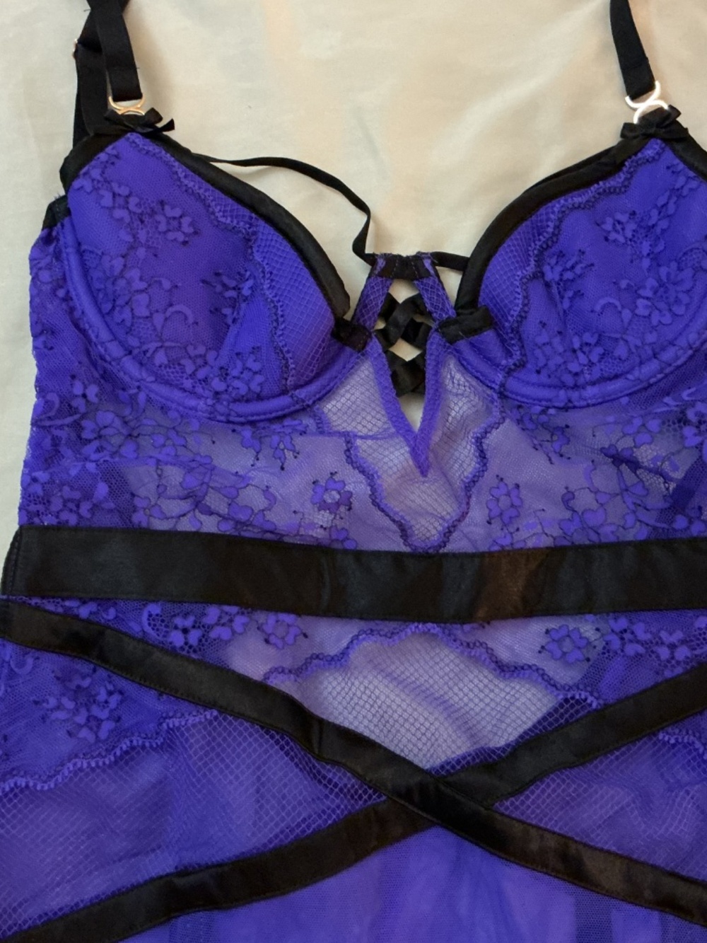 Victoria’s Secret Royal Purple Lingerie Set - Picture 3 of 13